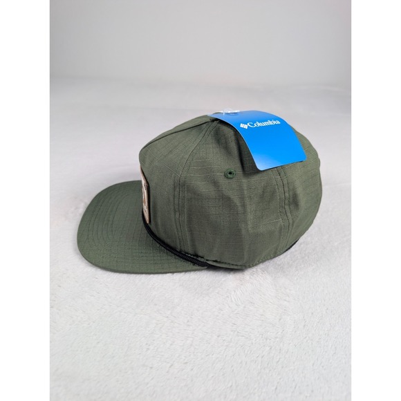Columbia Ratchet Strap Snap‎ Back Rope Hat Canteen West Fish O/S NWT.. - Picture 2 of 7